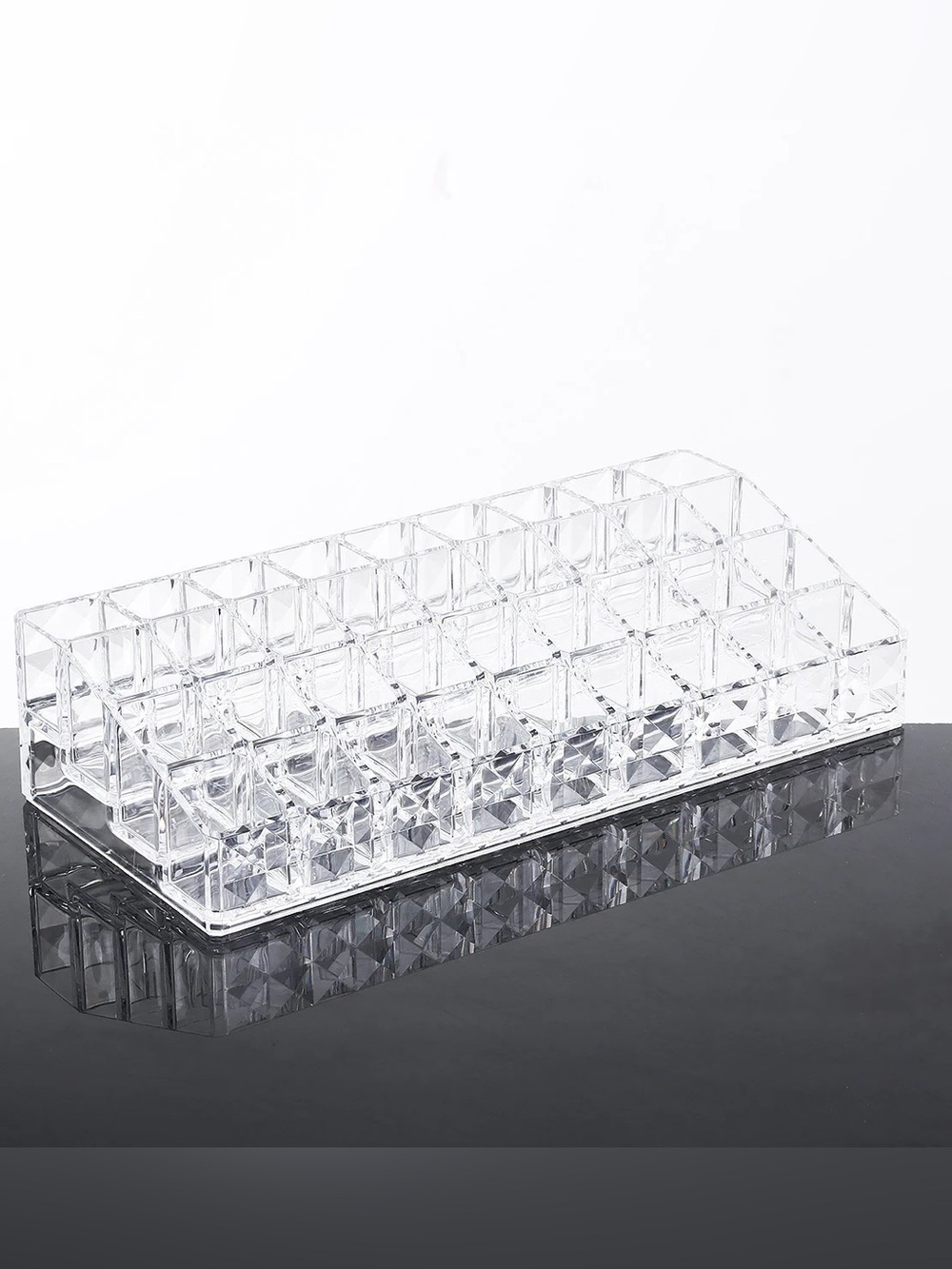 PRE-OWNED - Clear Acrylic Lipstick Holder - Makeup Organizer - 36 Spaces